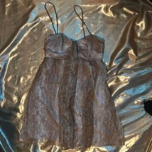 Express Gold Party Dress